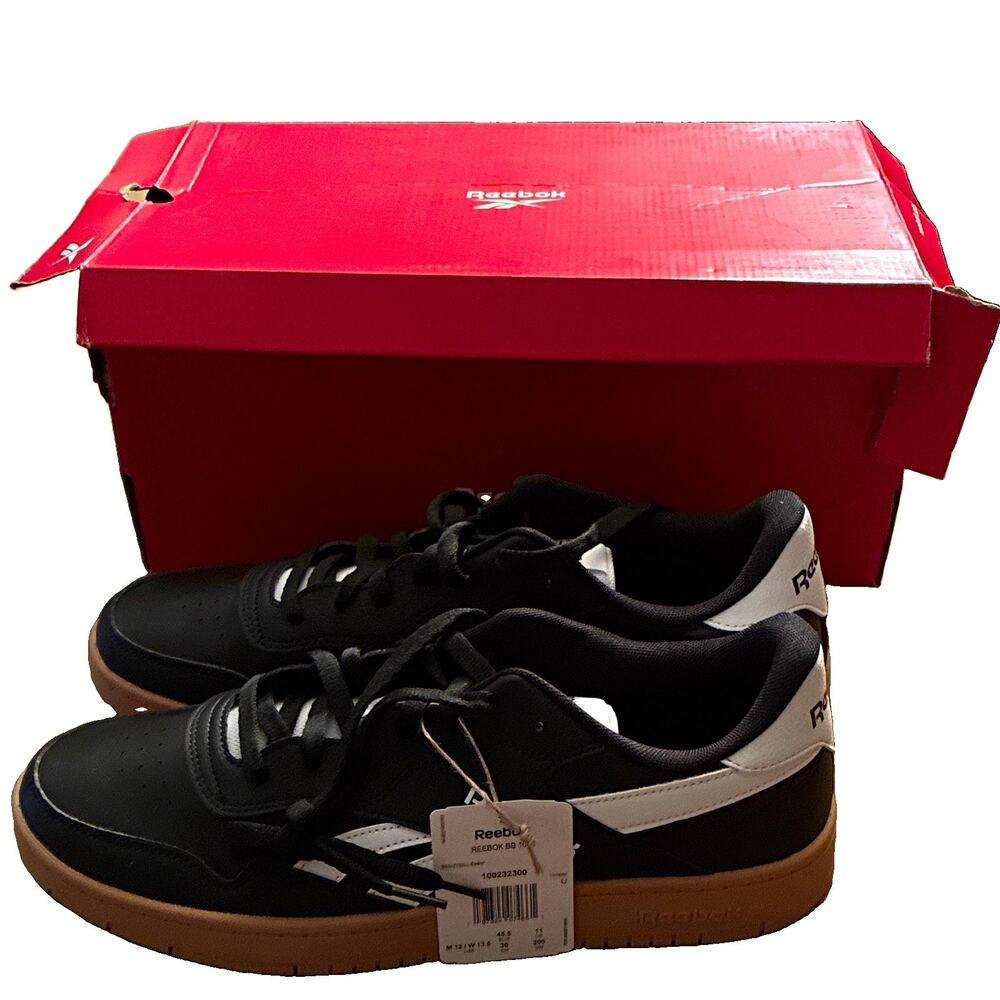 Reebok BB 1000 Men's Size 12 Basketball Shoes Black White Gum New In Box